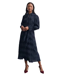 The Fold Women's Aurellie Long Sleeve Tie Waist Dress