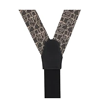 Trafalgar Men's Field Goal Football Themed Novelty Silk Button End Suspenders