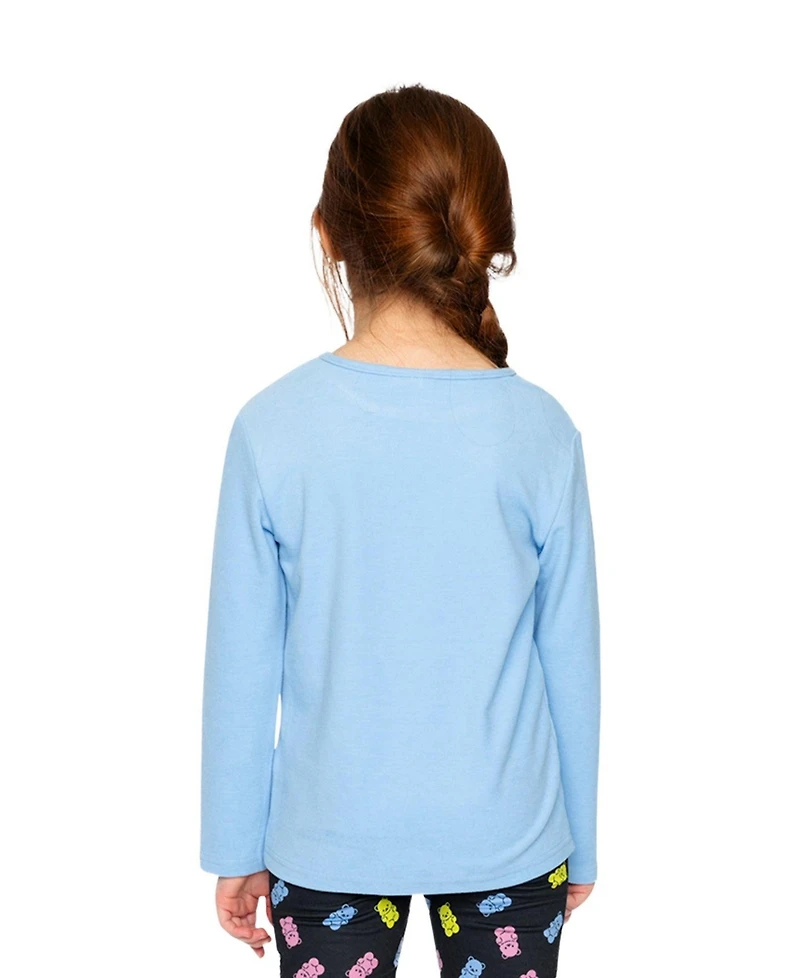 Deux par Toddler Girl 2T- 5T Brushed Rib Crew Neck Top
