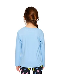 Deux par Toddler Girl 2T- 5T Brushed Rib Crew Neck Top