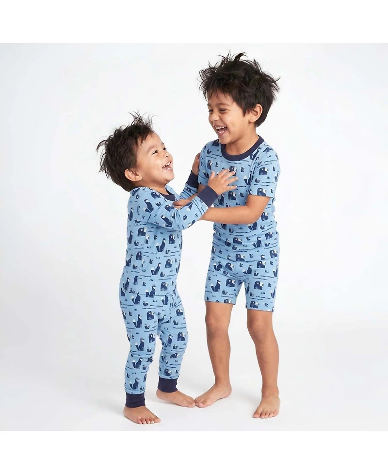 Mightly Toddler 5T - 2T Fair Trade 100% Organic Cotton Tight Fit Shortie Pajamas, 2-Piece Set