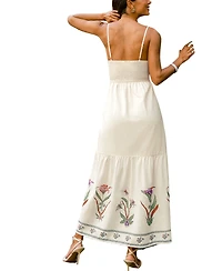Cupshe Women's Flowerbed Floral Maxi Beach Dress