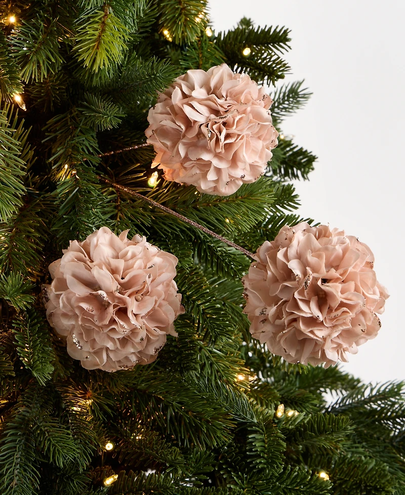 Holiday Lane Enchanted Forest With Tri-Flower Pick, Macy's Exclusive