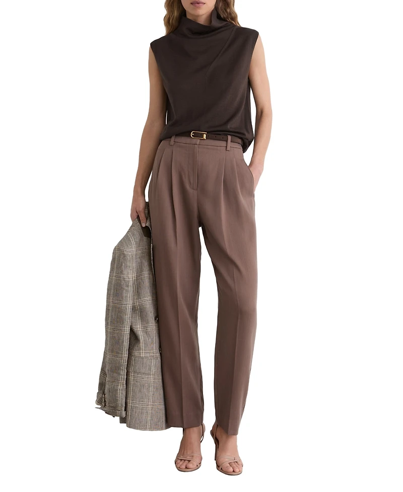 Reiss Women's Honey Sleeveless Slouch Neck Sweater