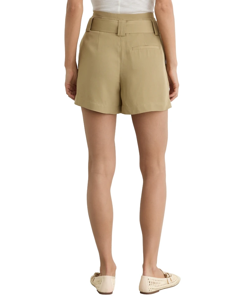 Reiss Women's Lana Fluid Belted Shorts