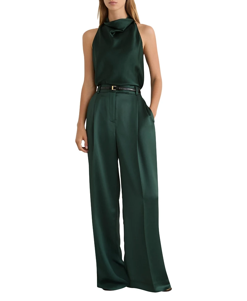 Reiss Women's Zadie Wide Leg Satin Pants