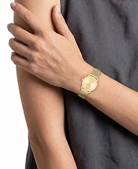 Coach Women's Elliot Gold-Tone Stainless Steel Mesh Bracelet Watch 28mm
