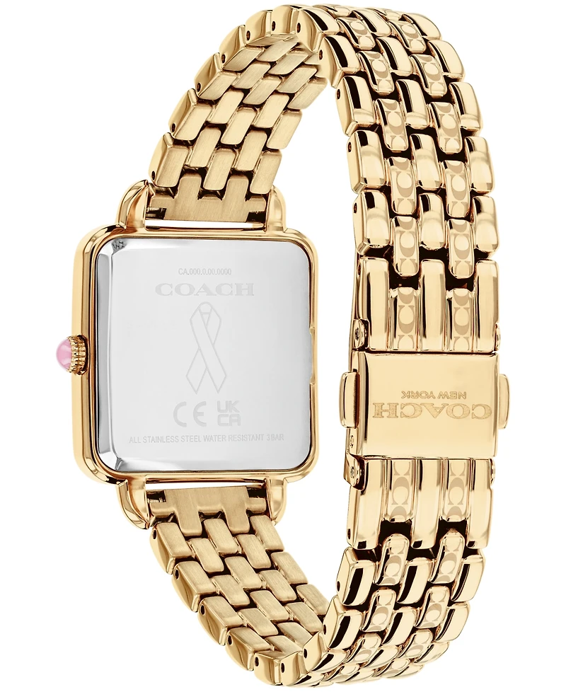 Coach Women's Cass Gold-Tone Stainless Steel Bracelet Watch 28mm