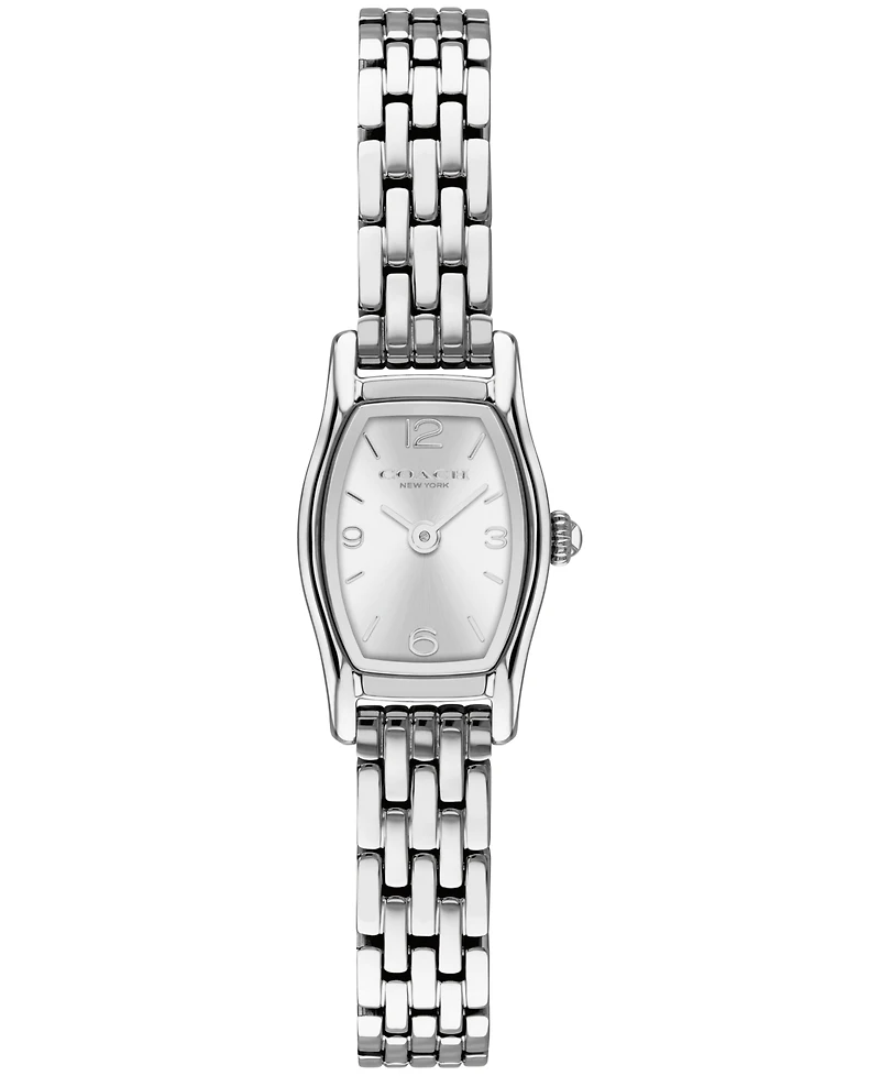 Coach Women's Greta Silver-Tone Stainless Steel Bracelet Watch 15.3mm