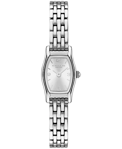 Coach Women's Greta Silver-Tone Stainless Steel Bracelet Watch 15.3mm