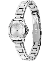 Coach Women's Kitt Silver-Tone Stainless Steel Bracelet Watch 21mm
