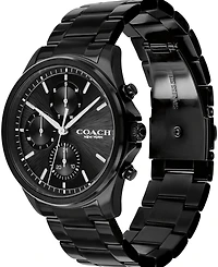 Coach Men's Oliver Black Ip Stainless Steel Bracelet Watch 41mm