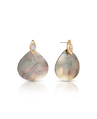 Ettika Gold-Tone Shell Statement Earrings