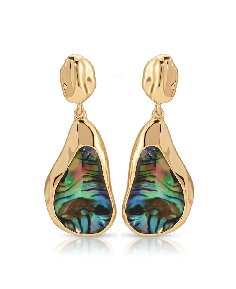 Ettika Hidden Gem Abalone Earrings
