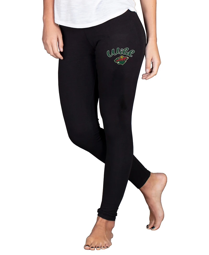 Concepts Sport Women's Black Minnesota Wild Fraction Leggings
