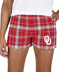 Concepts Sport Women's Crimson/Gray Oklahoma Sooners Ultimate Flannel Shorts