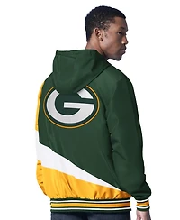 G-iii Sports by Carl Banks Men's Green/Charcoal Green Bay Packers Dual Threat Reversable Full-Zip Hooded Jacket