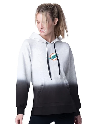 Msx By Michael Strahan Women's Black Miami Dolphins Daniela Pullover Hoodie