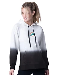 Msx By Michael Strahan Women's Black Miami Dolphins Daniela Pullover Hoodie