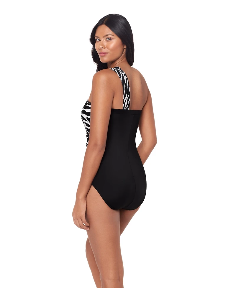 Magicsuit Women's Sand Tracks Goddess Underwire Bandeau Neck One-Piece Swimsuit