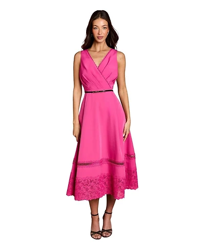 Coast Women's V-Neck Lace Midi Dress