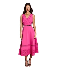 Coast Women's V-Neck Lace Midi Dress