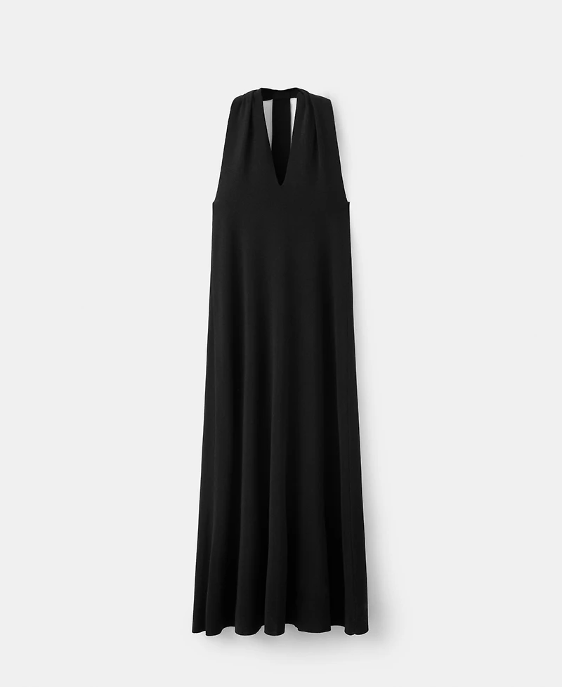 Mango Women's Back Detail Halter Dress