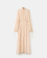 Mango Women's Embroidered Details Flowing Dress