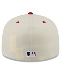New Era Men's Cream/Red Cincinnati Reds Usa 250 Fourth of July 59FIFTY Fitted Hat