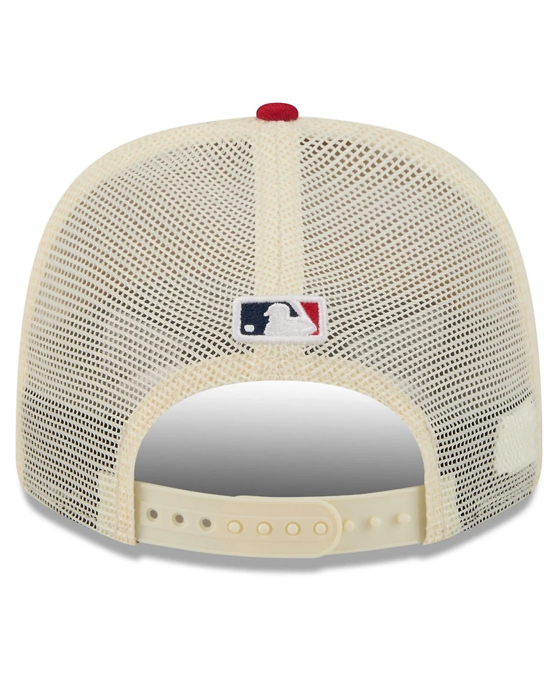 New Era Men's Cream/Red Boston Red Sox Usa 250 Fourth of July 9SEVENTY Adjustable Hat