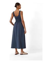 Hush Women's Scoop Neck Gathered Strap Maxi Dress