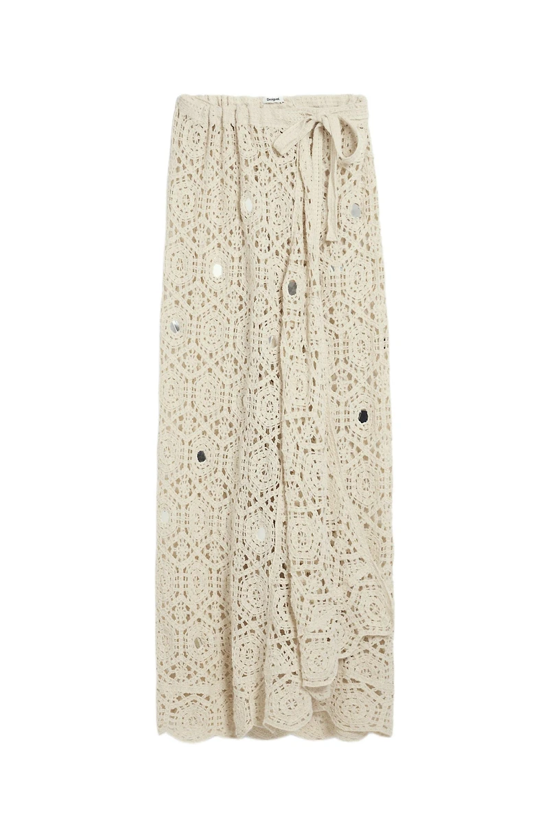 Desigual Women's Long Crochet Sarong