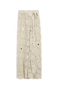 Desigual Women's Long Crochet Sarong