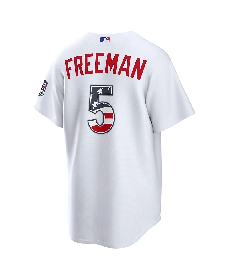 Nike Men's Freddie Freeman White Los Angeles Dodgers Usa 250 Fourth of July Stadium Jersey