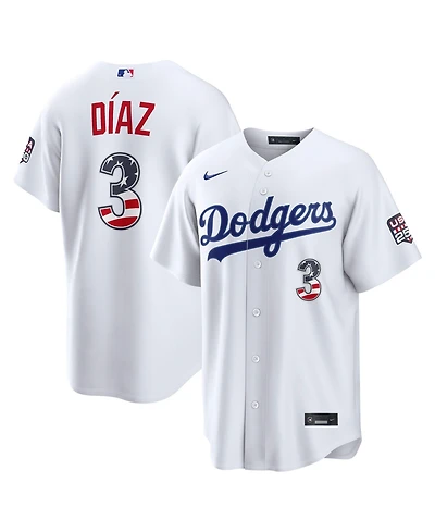 Nike Men's Edwin Diaz White Los Angeles Dodgers Usa 250 Fourth of July Stadium Jersey