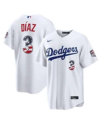 Nike Men's Edwin Diaz White Los Angeles Dodgers Usa 250 Fourth of July Stadium Jersey