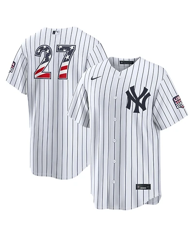 Nike Men's Giancarlo Stanton White New York Yankees Usa 250 Fourth of July Stadium Jersey