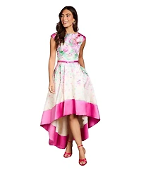 Coast Women's Floral High-Low Boat Neck Midi Dress