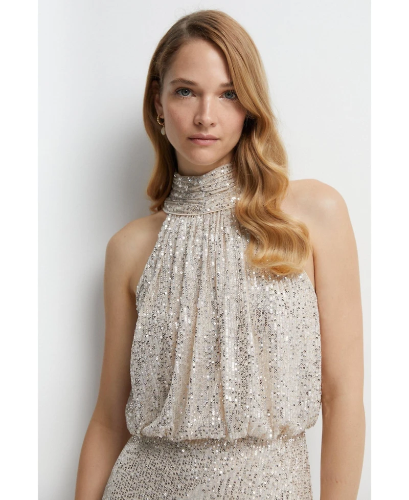 Coast Women's Halterneck Sequin Bridesmaid Maxi Dress