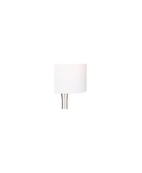 360 Lighting Modern Table Lamp with Usb and Ac Power Outlet Workstation Charging Base 24.5" High Brushed Nickel Droplet Living Room Desk Bedroom