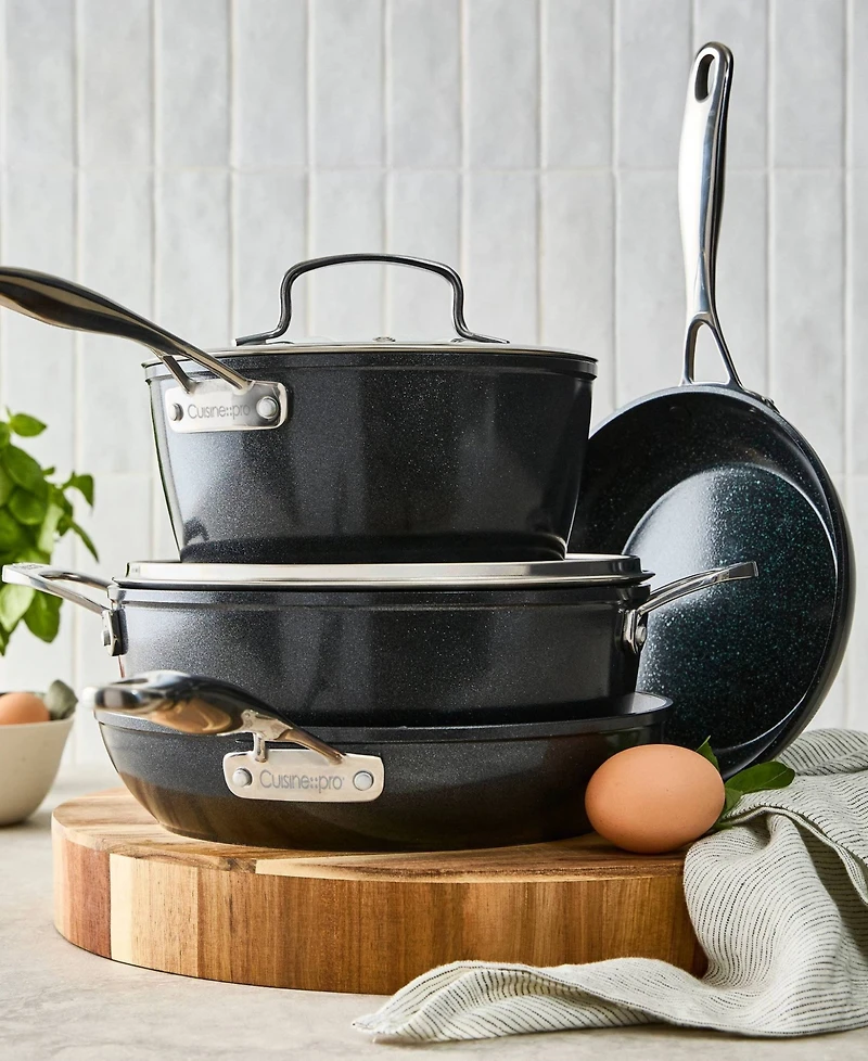 Cuisine::pro Green Stone Aluminum Stockpot with lid 6-Piece Cookware set