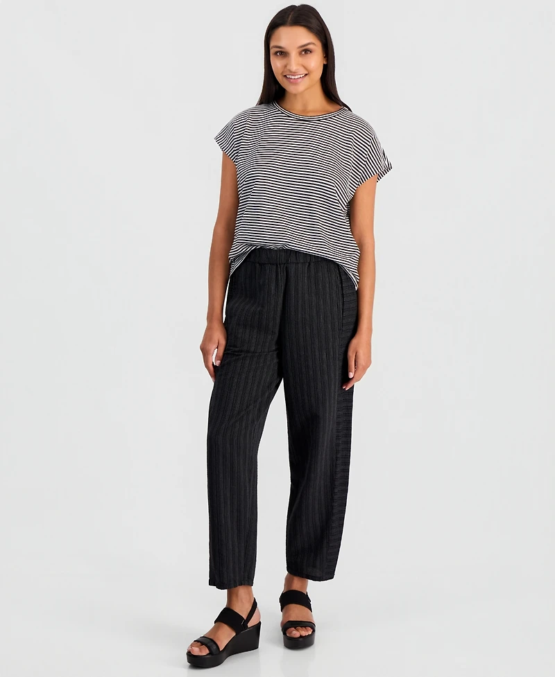 Eileen Fisher Women's High-Rise Ankle Lantern Pants