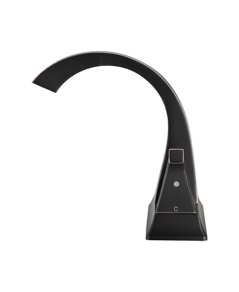 Midola 4 Inch Two Handle Centerset Bathroom Sink Faucet with Pop-Up Drain for Bathroom, Oil Rubbed Bronze