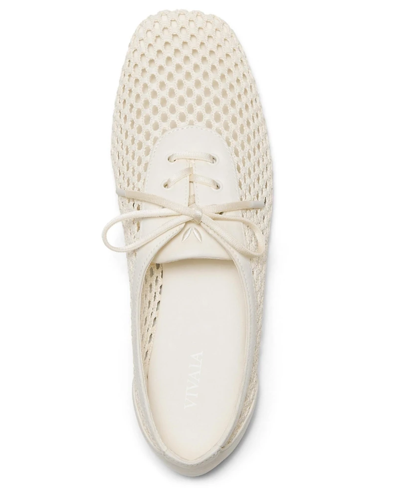 Vivaia Women's Carey Square-Toe Mesh Flats