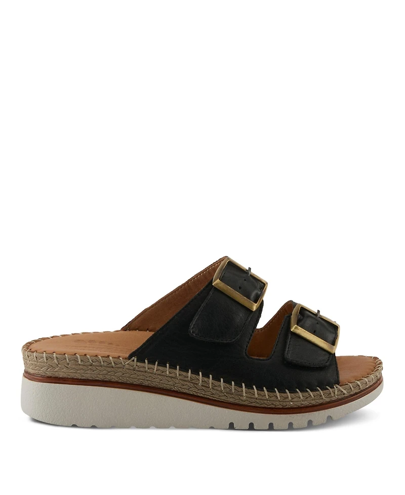 Spring Step Women's Minisia Wedge with Adjustable Buckle Closure