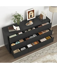 Streamdale Furniture 9-Drawer Modern Wood Dresser and Storage Cabinet
