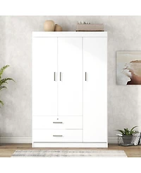 Streamdale Furniture 3-Door Wardrobe with 2 Drawers