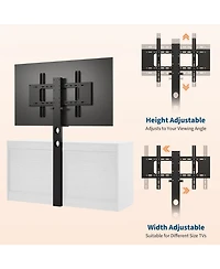 homfan 9 Drawer Dresser Tv Stand with Mount for 32-85 in TVs, Modern Entertainment Center with Drawers, Media Console Table for Bedroom