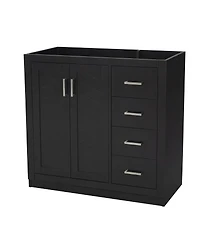 Sillysis Modern Freestanding Bathroom Vanity without Top, Solid Wood Frame, 3 Drawers Storage