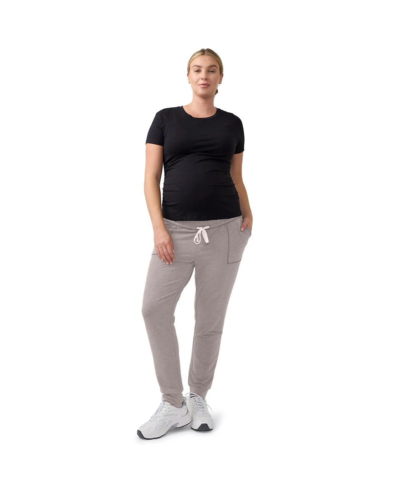 Ingrid + Isabel Women's maternity Knit Jogger Bundle 2-Pack